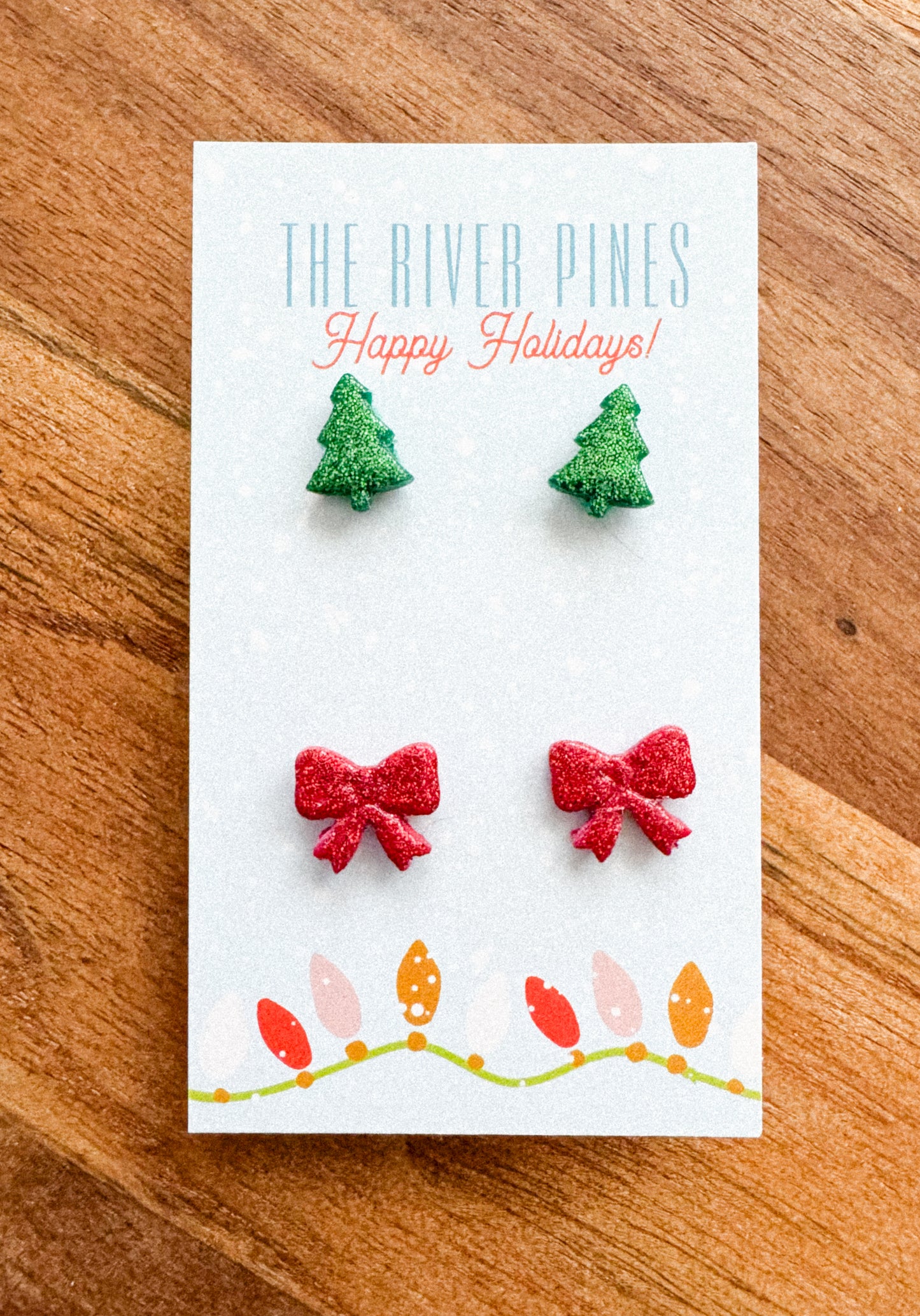Sparkle Tree and Bow Studs